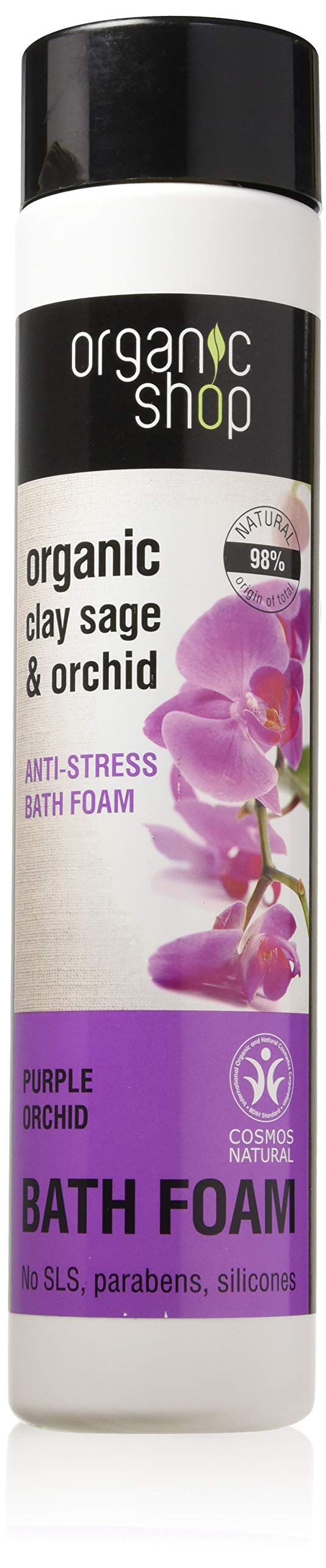 Organic Shop Purple Orchid Anti-Stress Bath Foam, 500 ml