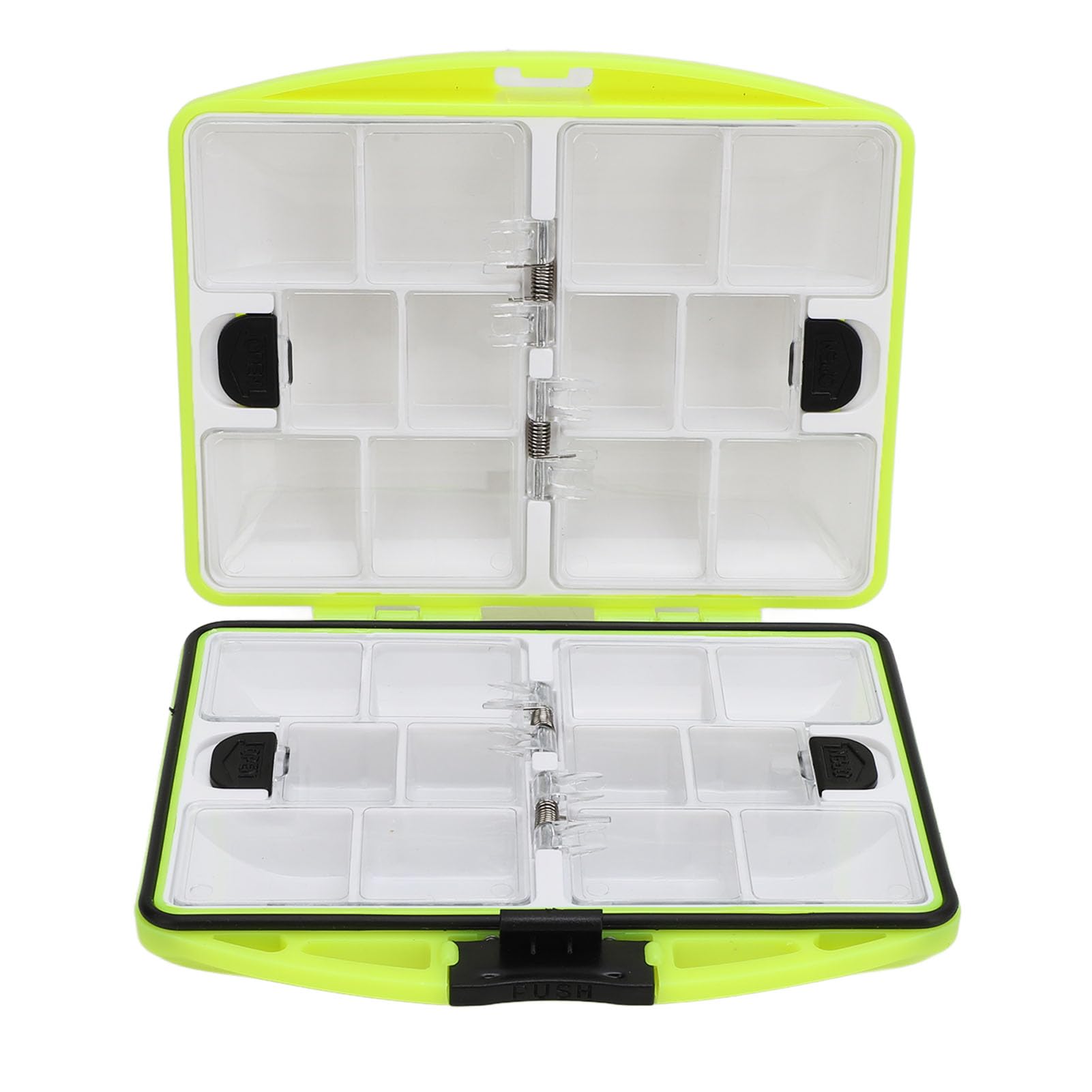 Bait Box Fishing Tackle Box Fishing Tools Fishing Bait Box Bait Fishing Double Side Lure Case Sorting Fishing Storage Case Fluorescent Green