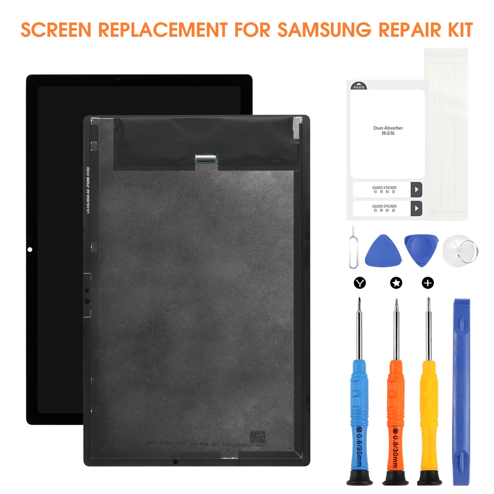 Pantalla LCD para Samsung Tab A8 2021, repuesto para Galaxy Tab A8 2021 SM-X200 SM-X205 10,5 pulgadas LCD pantalla táctil digitalizador montaje con kit de reparación