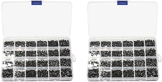 Daroplo 1440 Piece Countersunk Flat Head Mini Screws Set M1.4 M1.7 M2 M2.5 M3 Computer Notebook Laptop Screws Set Carbon Steel