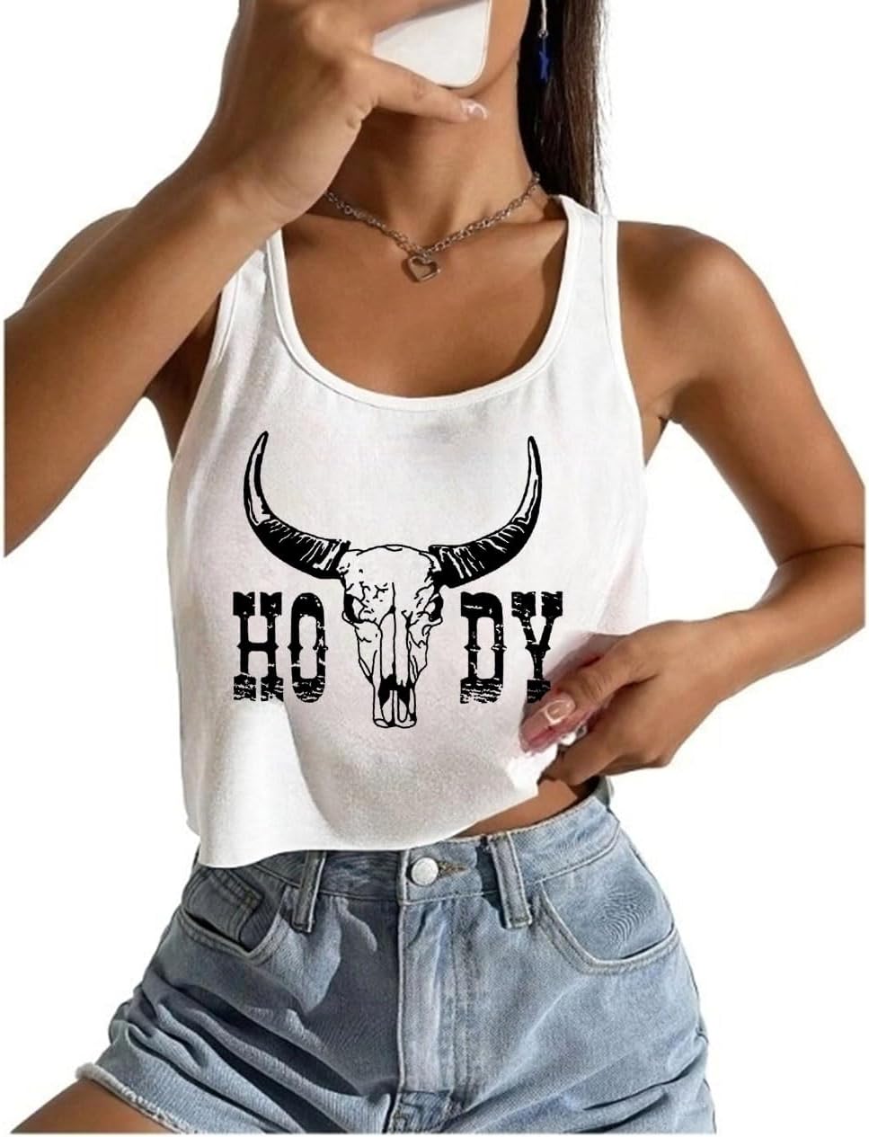 Womens Sexy Crop Tops Loose Fit Cropped Tank Tops for Teen Girls