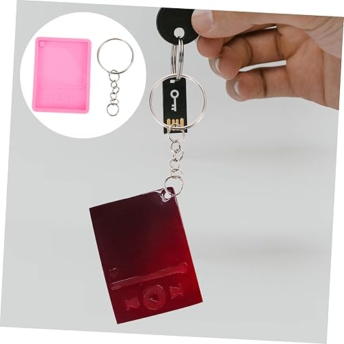 Miniatura 8 de Molde para llavero, reproductor de música, pastelillos, molde de resina, anillo de joyería, llavero de resina, colgante, resina de arcilla, palabra,