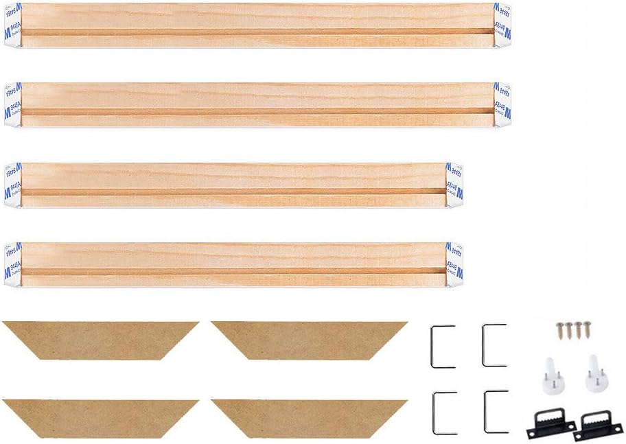 WITUSE Wood Stretcher Bars Painting Canvas Wooden Frame for Gallery Wrap Oil Painting,Art Stretcher Bars,Canvas Mounting Kit-16"x20"