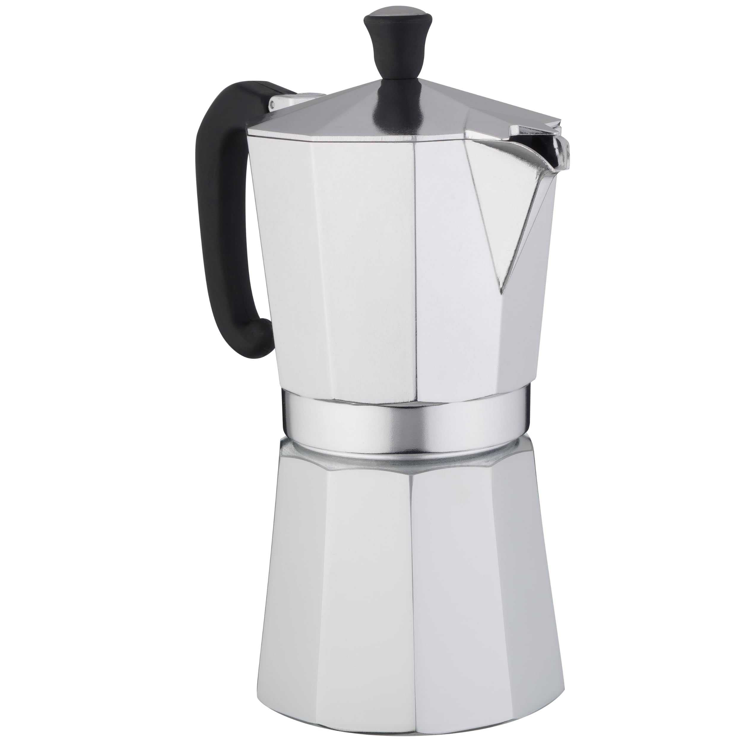 FOREVER Espressokocher für Induktion, Miss Moka Prestige Induction, Espressokocher für Zuhause, tragbare Kaffeemaschine für Reisen, inklusive Silikondichtung (9 Tassen)
