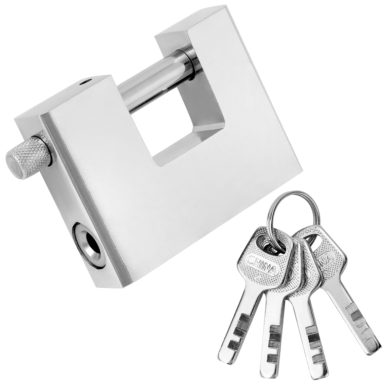 Qwork Qwork® Heavy Duty Padlock, 70Mm Padlocks With 3 Keys, Waterproof Padlocks Outdoor, For Shed, Chain, Gate, Garage, Containers