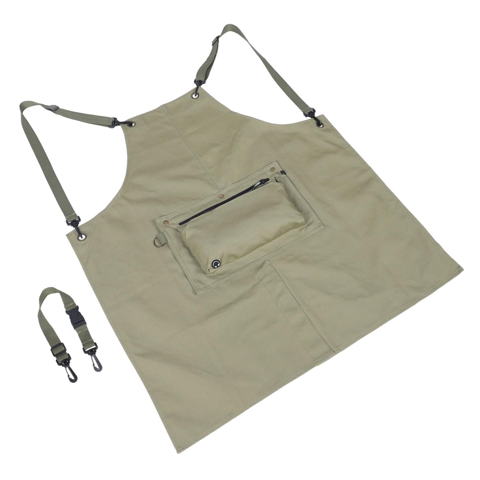 Wasserdichte Schürze Kellnerschürze Tragenresistente Schürze Gartenschürze Café-shop-schürze Waschbare Küchenschürze Schürze Für Die Küche Waschbare Kochschürze Baumwolle Green