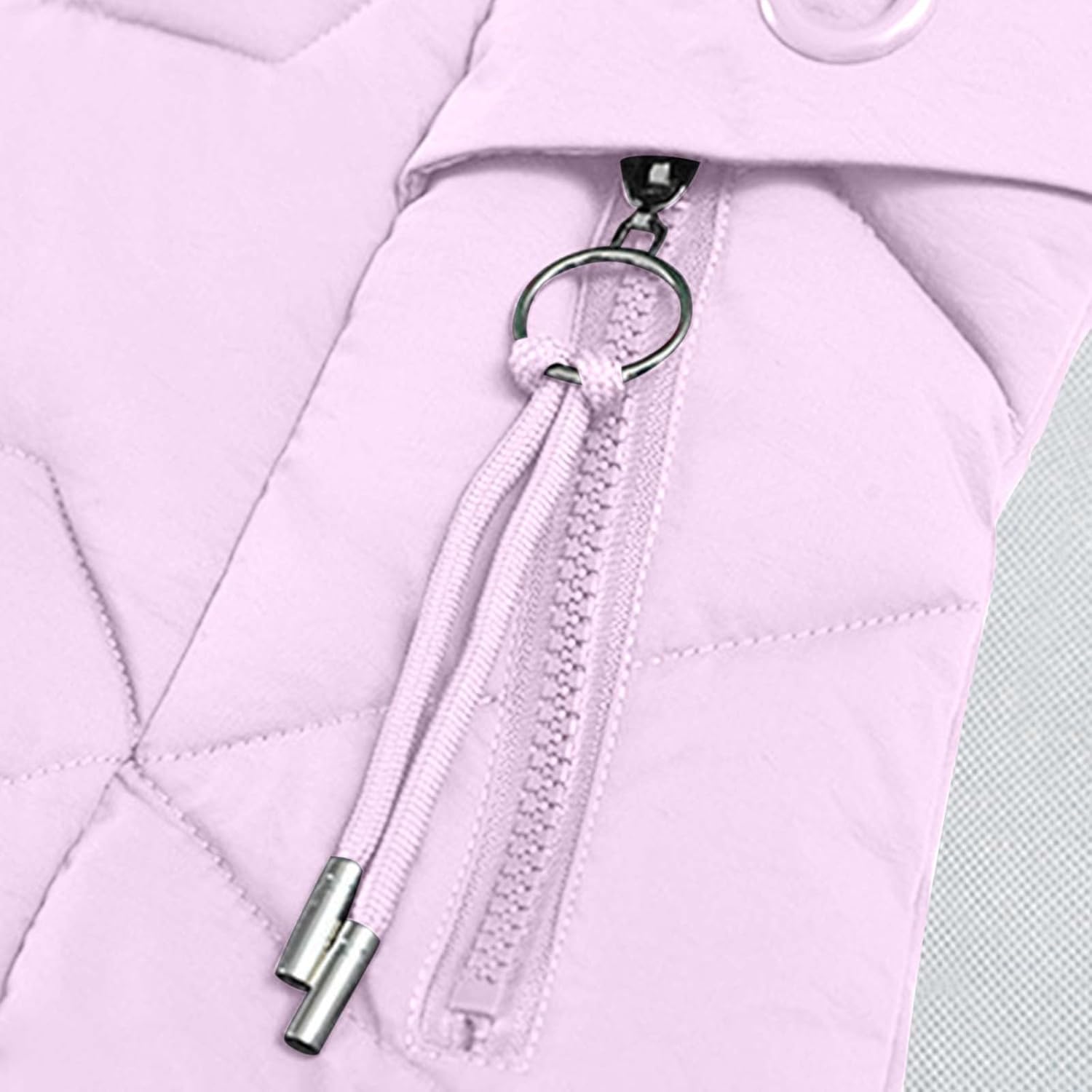 XUNRYAN Girls Winter Puffer Jackets Quilted Lightweight Faux-Fur Hooded Parka Thicken Warm Down Coat Anorak Overcoat Outwear