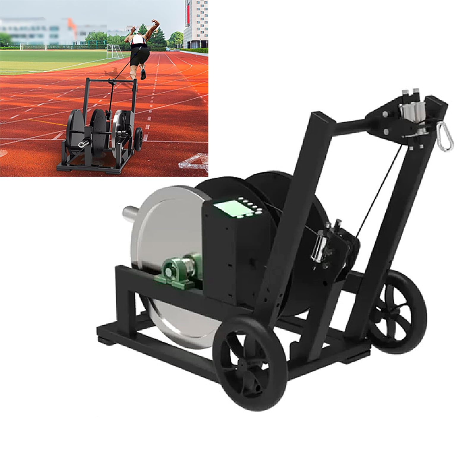 Urządzenie do treningu fizycznego z wyświetlaczem i regulowanym oporem dla sprawności i wzmocnienia siły wybuchowej