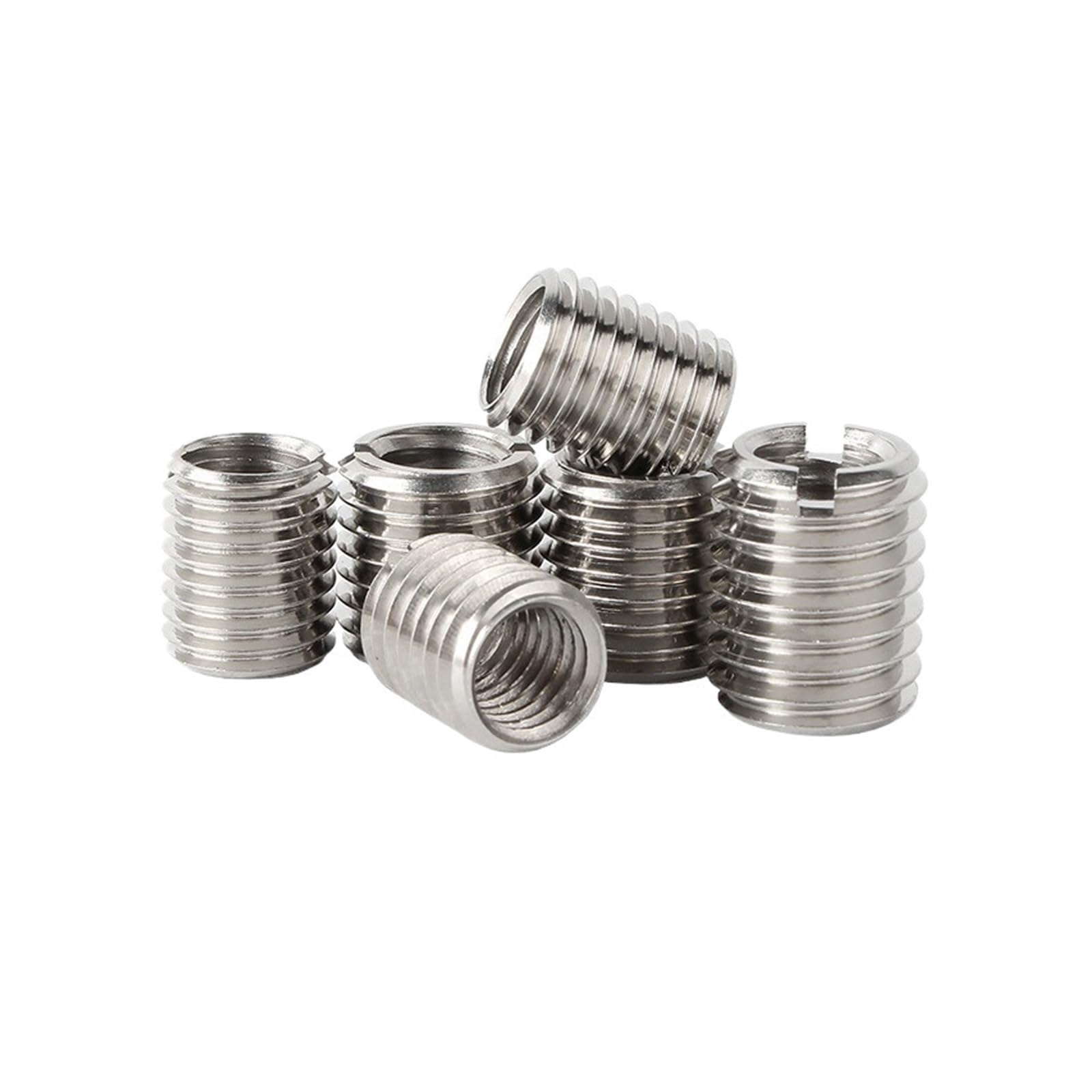 Insertos roscados, insertos de reparación de rosca 10 piezas M2-M12 de acero inoxidable 304, rosca interior y exterior, inserto de rosca de alambre, manguito de conversión, acoplador de tuerca(M12 M16