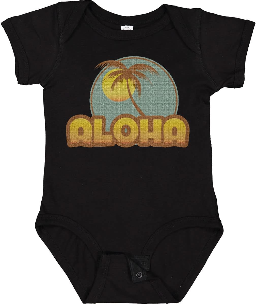 inktastic Aloha Palm Baby Bodysuit