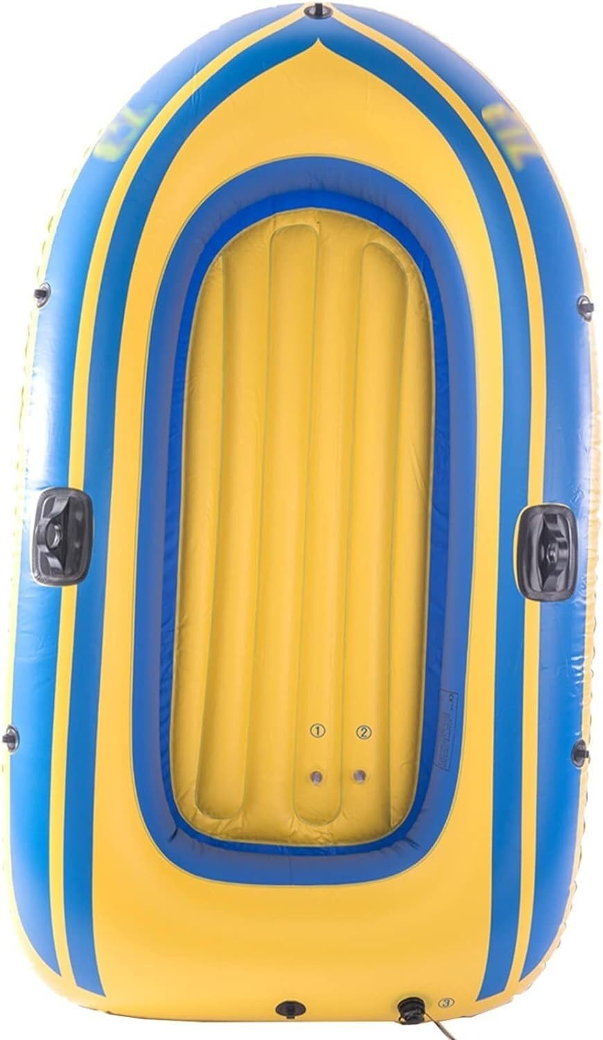 Bateau gonflable 2 personnes en PVC épaissi haute résistance aux chocs