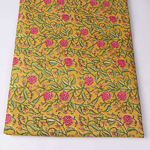 Tissu floral sérigraphié coupon de 10 Yards pour loisirs créatifs et couture