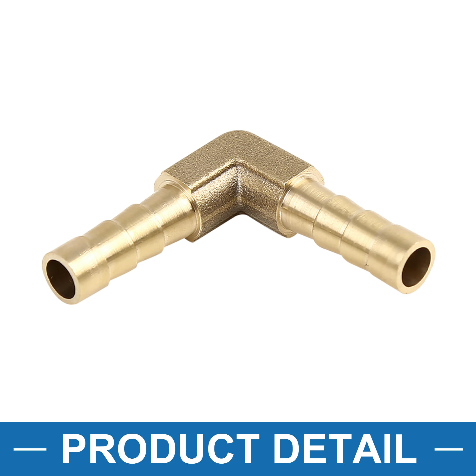 6 Raccordi Ottone 90&deg; Per Tubi 10mm - Gomiti A L Per Liquidi, Gas E Impianti Idraulici