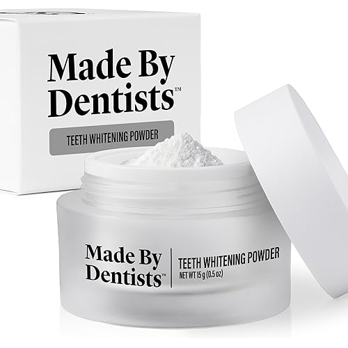 Made by Dentists Professional Teeth Whitening Powder - Remineralizing Hydroxyapatite Tooth Powder Formula with Pap, and Diamond Pwdr - Non-Abrasive Stain Remover for Instant Results