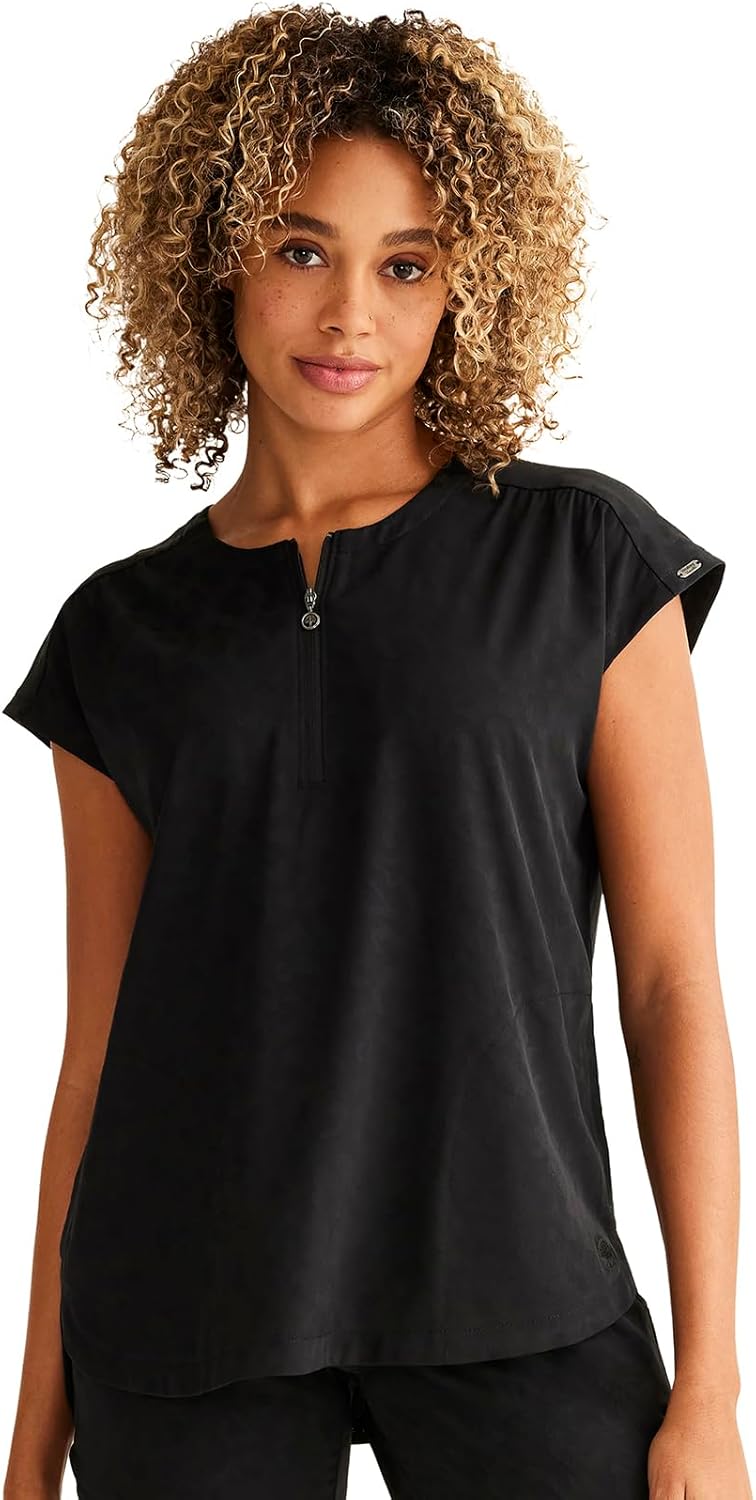 Healing Hands Scrubs for Women Jayden Scrub Top with 2 Pockets, Round Neck, Moisture Wicking and 360° Stretch Fabric HH602