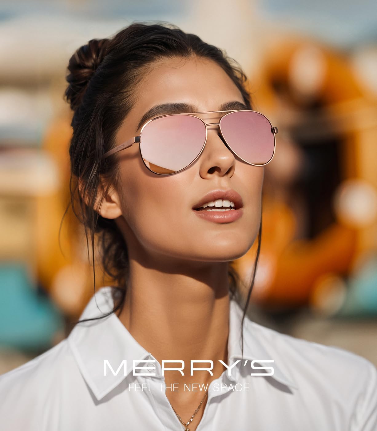 MERRY'S Aviator Sunglasses for Men Women - Polarized Driving Sun glasses Mirrored Lens UV 400 Protection 58 MM - Image 2