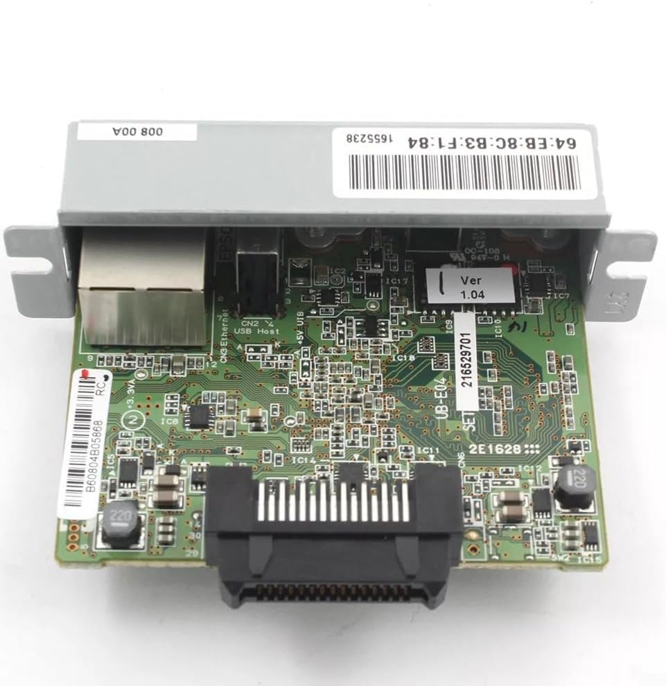 Printserver UB-E04 Ethernet-карта C32C881008 для TM-T88V TM-T88VI TM-T70II TM-U220 сетевой разъем 10Base-T 100Base-TX