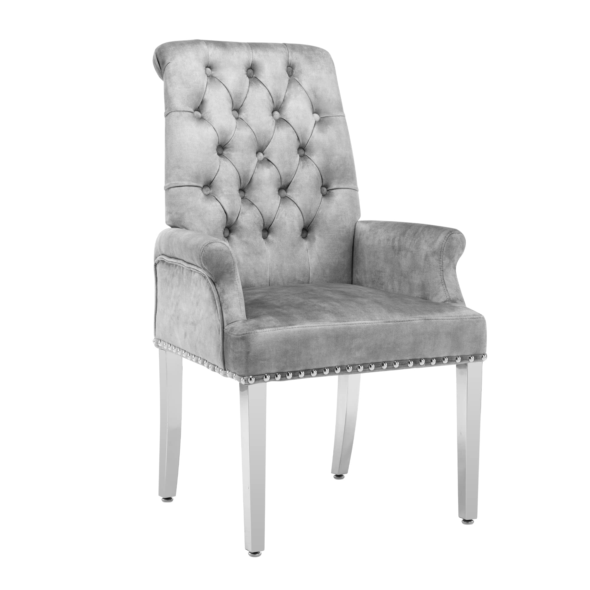GATOSIG Tufted Dining Chairs, Velvet Upholstered Dining Chairs with