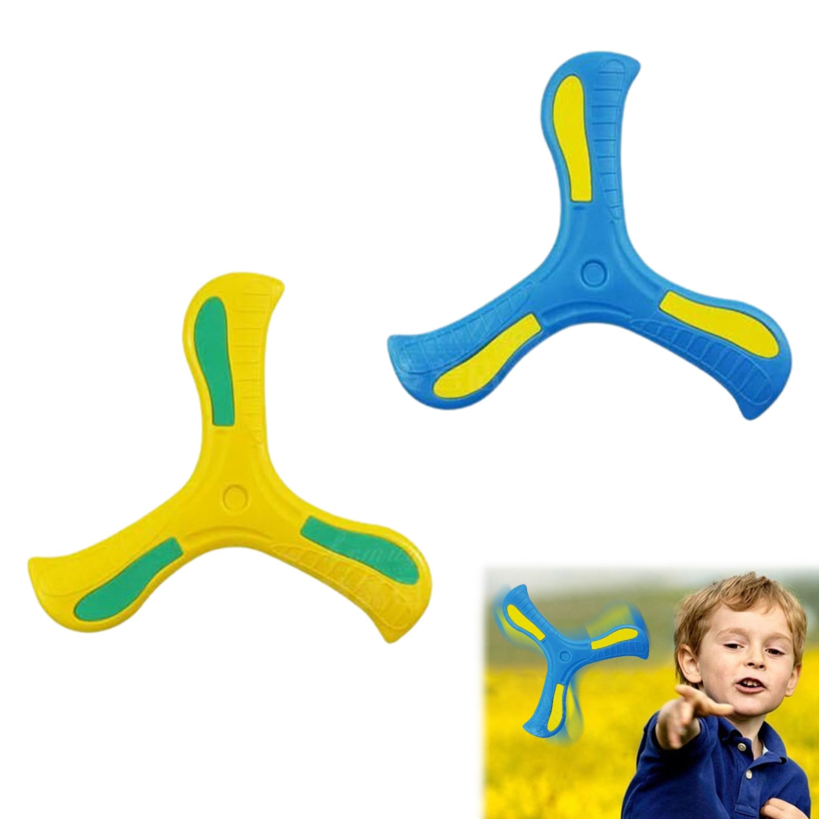 KiuiomCatch Boomerang, Children's Boomerang Toy, Boomerang Toy Racer Quick, Return Boomerangs, Returning Boomerang, Throwing Boomerang, for Children Outdoor Play, 2 Pieces