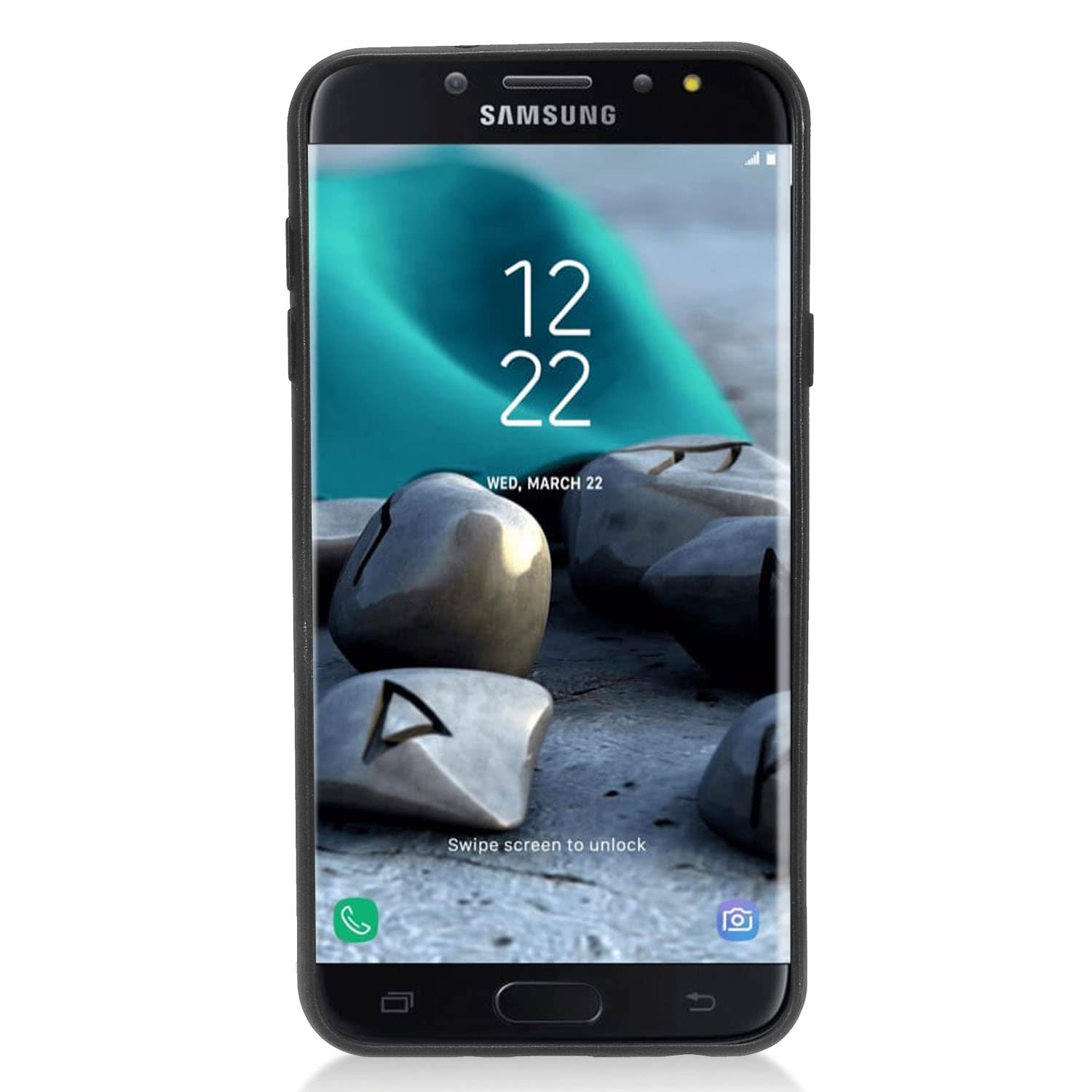 Z-GEN - Galaxy J7 2018, J7 Refine, J7 Star, J7 Crown, J7 Aura, J7 Top, J7 V J7V 2nd Gen J737 - Hybrydowe etui na telefon Samsung + osłona ekranu ze szkła hartowanego - CF2 Gold