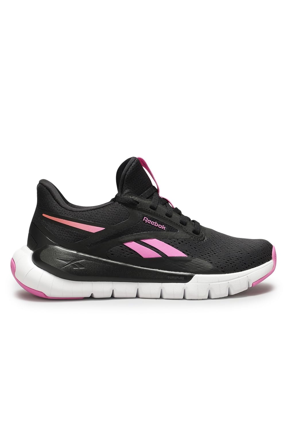 Reebok Women's Flex Trainer Trainers, Black/Virtual Pink/FTWR White, 39 EU
