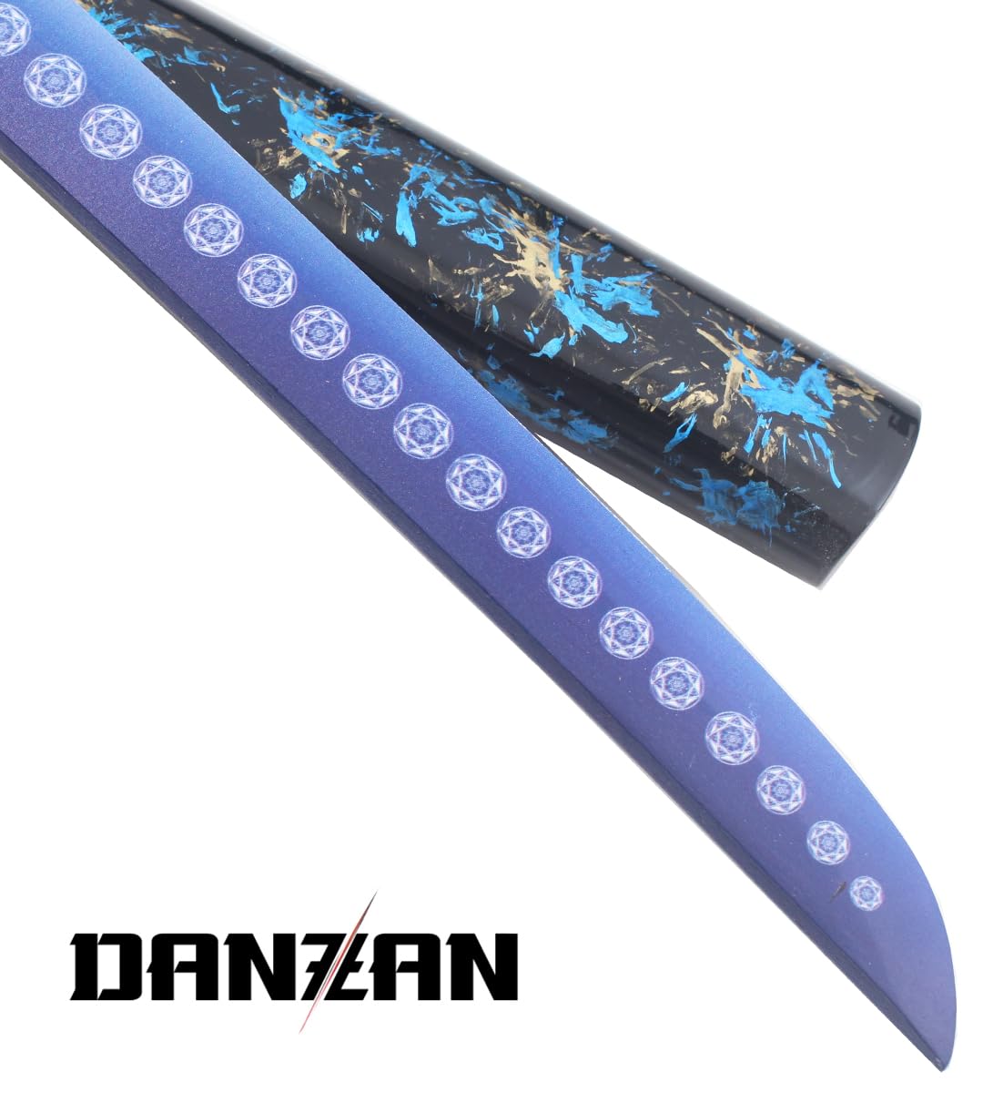 Danzan Katana Blue Moon - Sabre en Bois, Epee Entrainement Japonais - Lame Bois