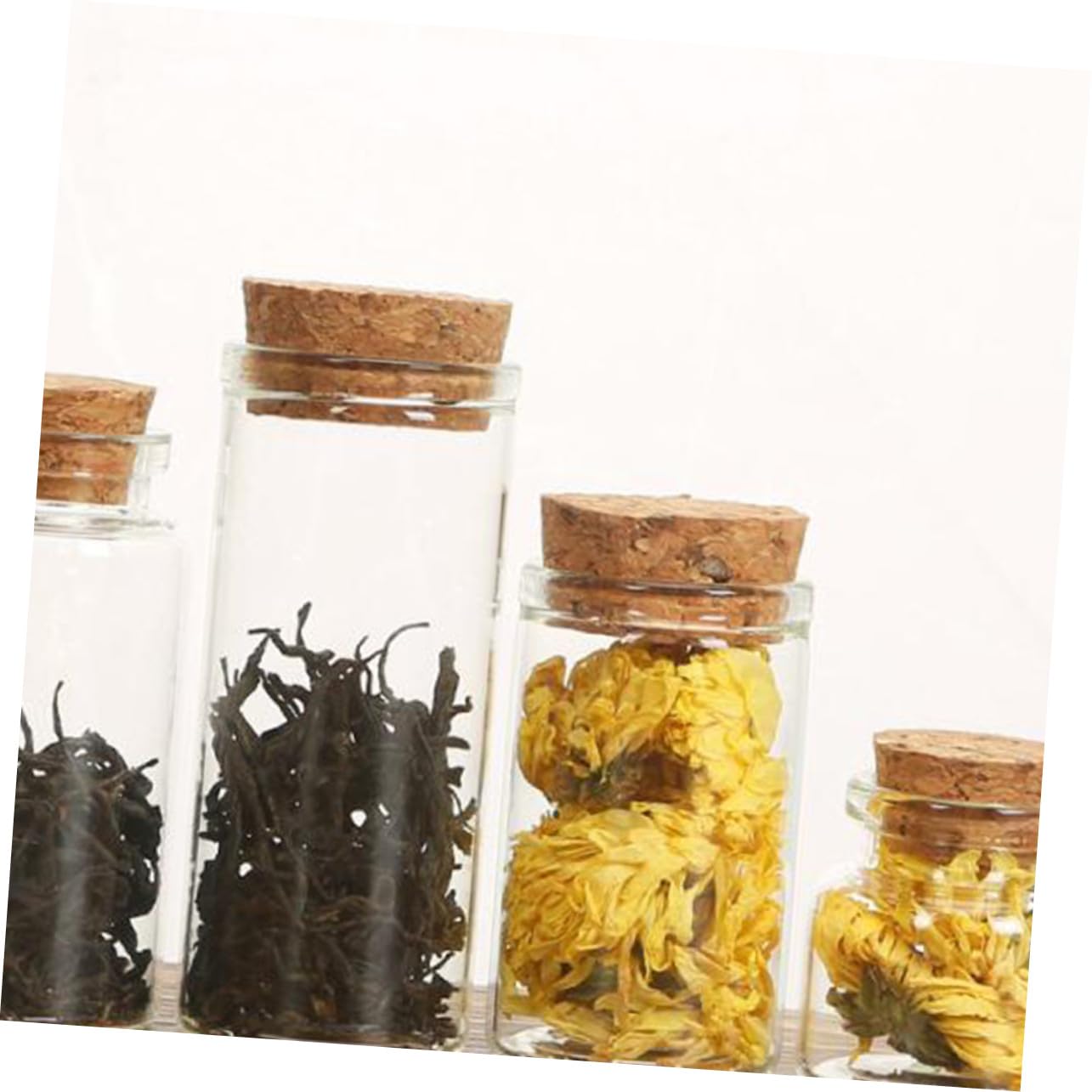Kleiner Glasflaschen aus Glas mit Korken, 55ml, Auslaufsicher
