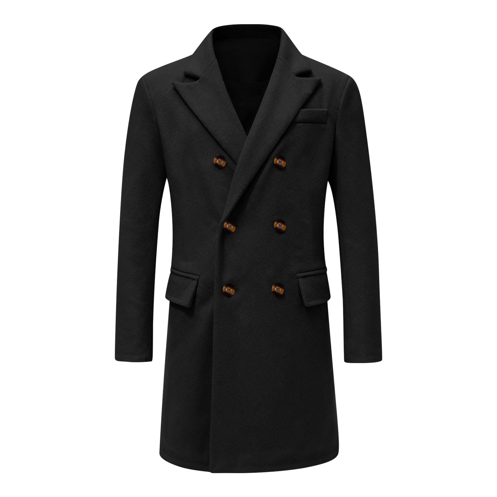 Manteaux en laine à double boutonnage pour garçons – Veste élégante et décontractée – Trench-coat pour enfants – Manteau coupe-vent pour l'automne et l'hiver – Coupe classique