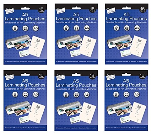6 Packs of A5 Laminating Pouch