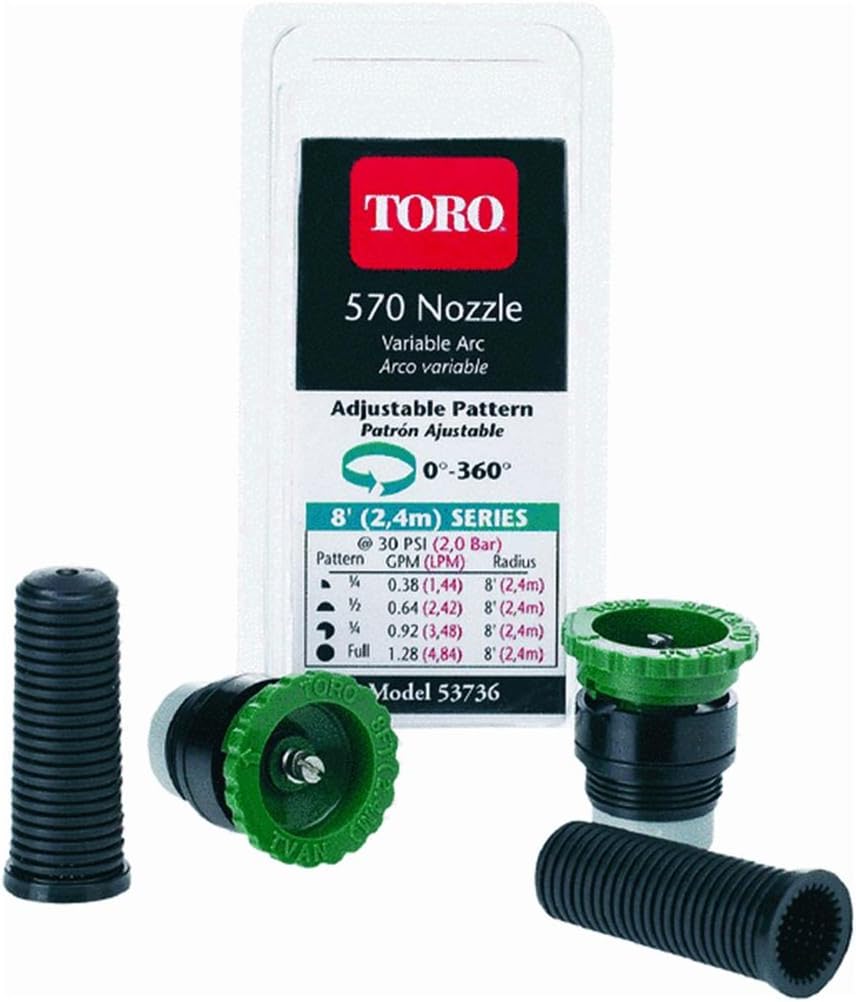 Plastic 8 ft. Adjustable, 0-360 Degrees Sprinkler Nozzle