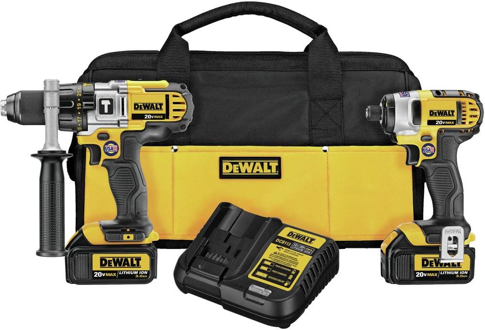 DEWALT (DCK290L2) 20V MAX Impact Driver and Hammer Drill Combo Kit