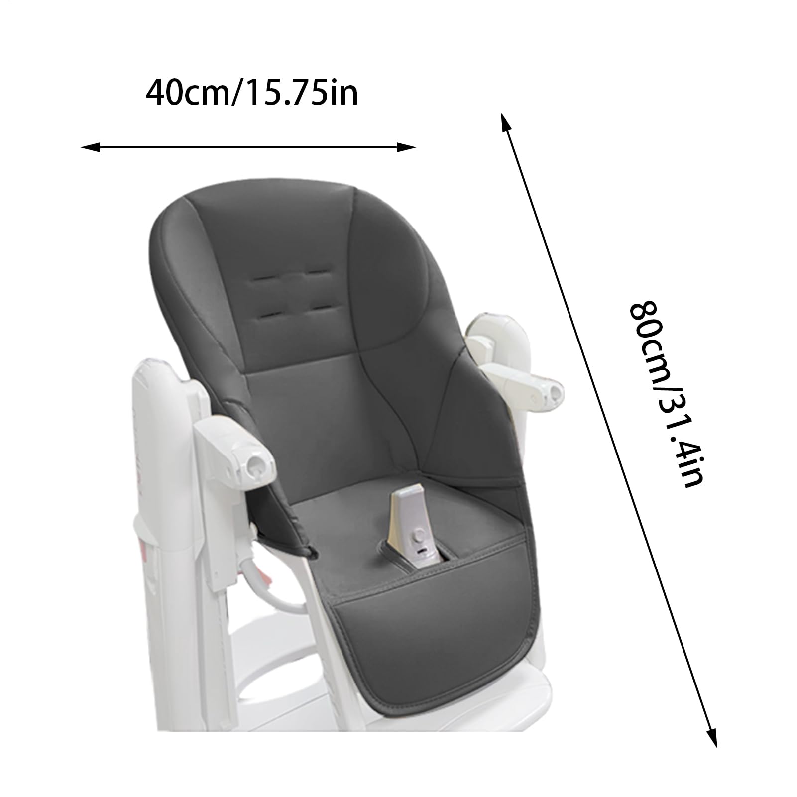 Coussin Chaise Haute Bébé | Housse De Coussin pour Chaise Haute | Coussin en Cuir pour Chaise | Coussin Respirant D'insertion | pour Toutes Sortes De Chaises De Salle À Manger pour Bébé