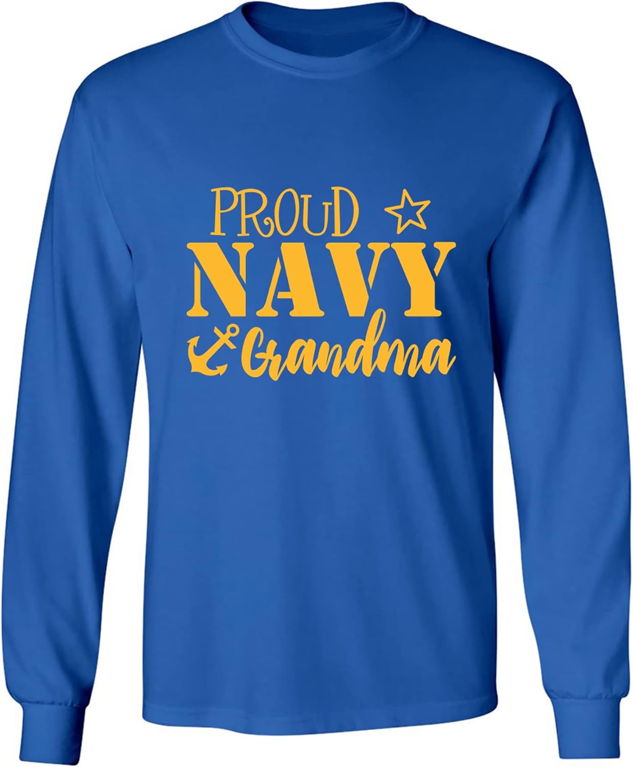 zerogravitee Proud Navy Grandma Adult Long Sleeve T-Shirt
