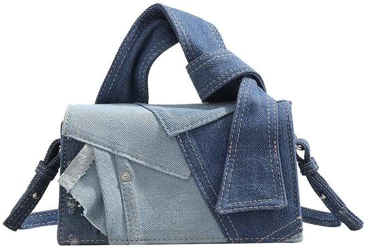 Crossbody Bags for Women | Patchwork Shoulder Bag | Denim Top Handle Clutch Hand Bags