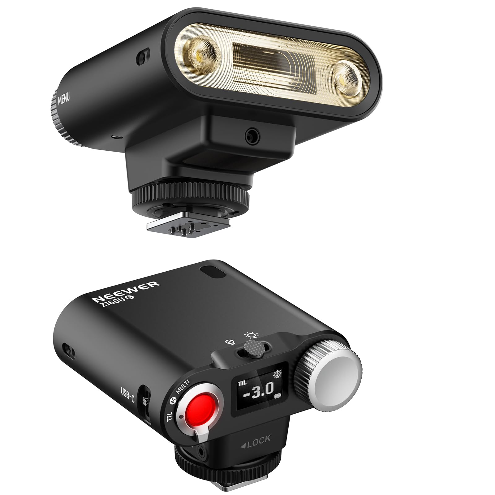 NEEWER Z160U-S lampa błyskowa Speedlite kompatybilna z Sony, kompatybilna z Godox, 18Ws GN14 6000K TTL 1/8000 HSS lampa błyskowa z USB C 1100 mAh bateria 1,4 s recykling 1100 błysków pełnej mocy