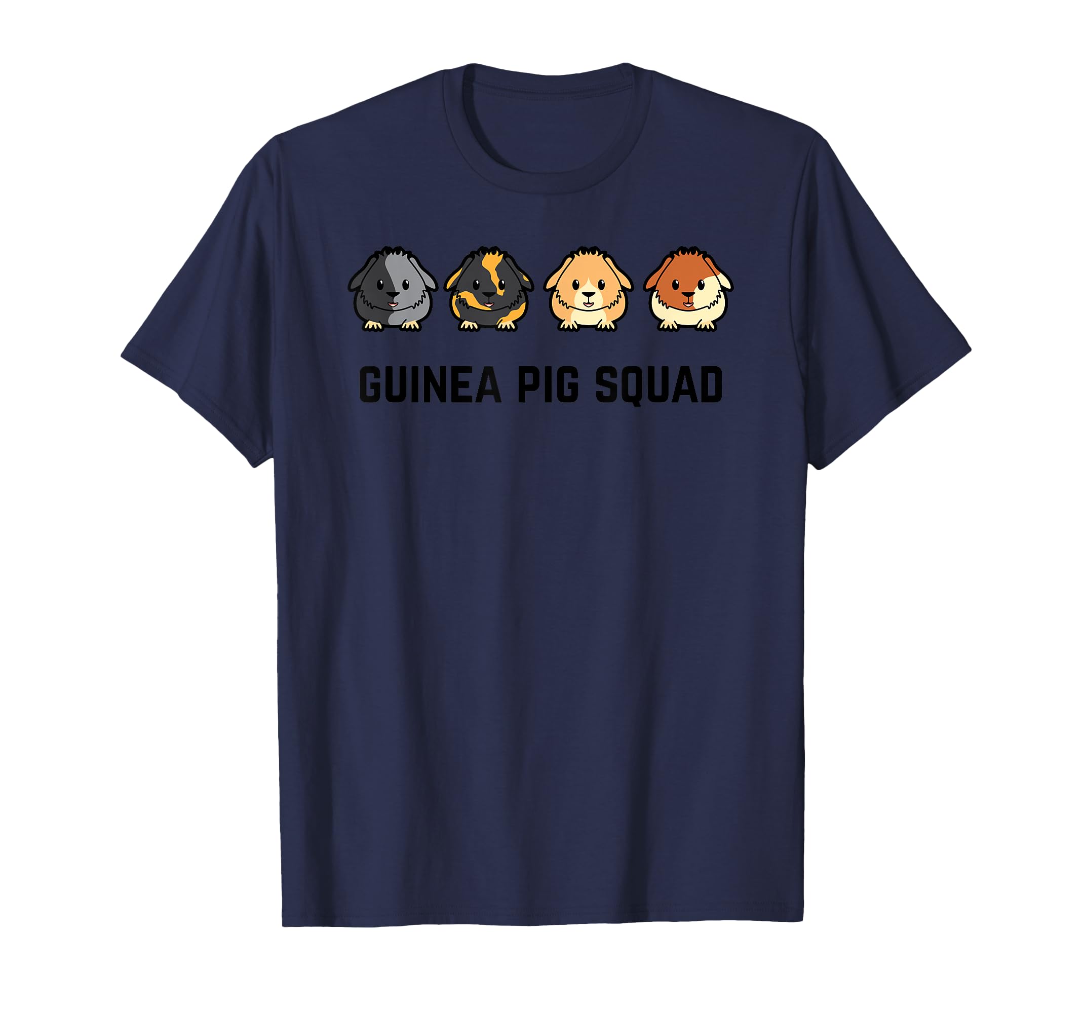 Cute Cavy Guinea Pig Rodent Team Squad T-Shirt