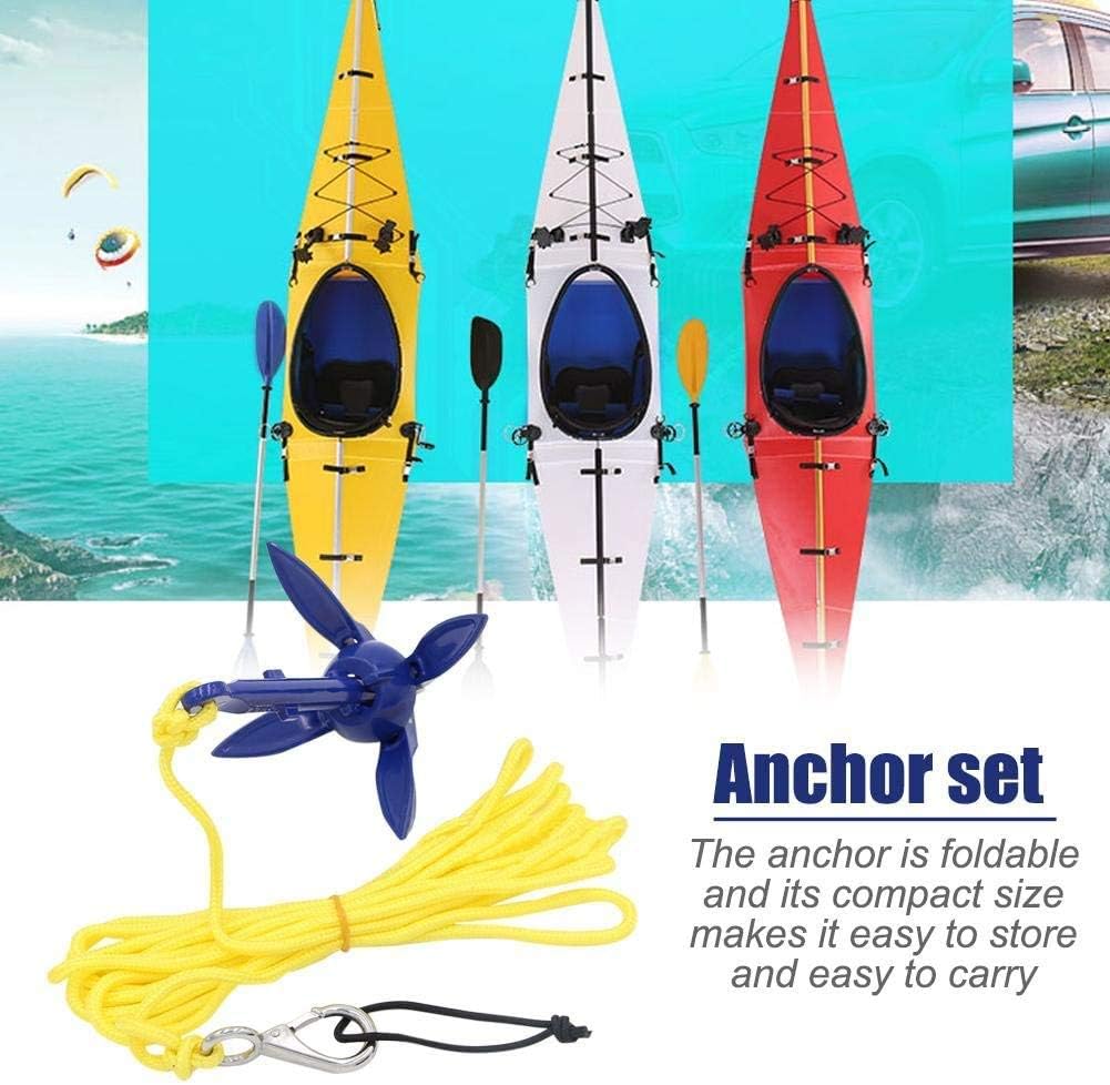 ISURE MARINE Kayak Anchor Kits 0.53lb (240g) Portable Folding Anchor Buoy Kit Canoe Kayak Raft Boat Sailboat Fishing Complete Folding Grapnel Anchor Kit for Small Boats, Kayaks Etc ISURE MARINE Kayak Anchor Kits 0.53lb (240g) Portable Folding Anchor Buoy Kit Canoe Kayak Raft Boat Sailboat Fishing Complete Folding Grapnel Anchor Kit for Small Boats, Kayaks Etc