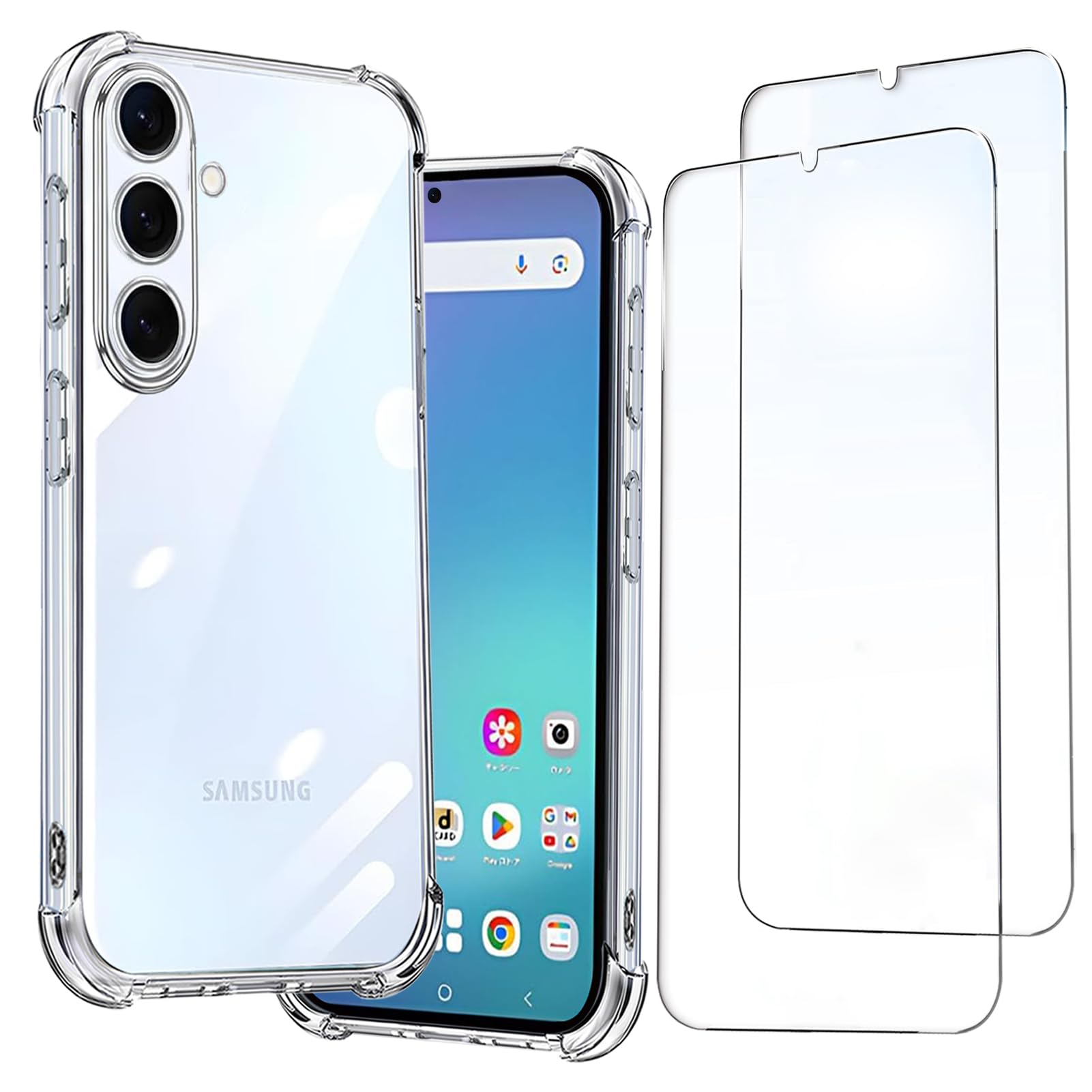 Amazon.co.jp: Ausrann Galaxy S25 ケース+[2枚] SC-51F SCG31ガラス