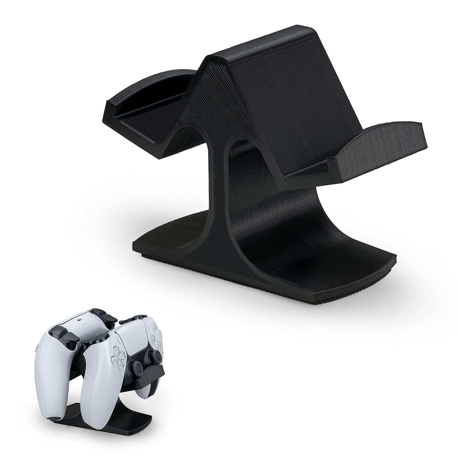 Dual Game Controller Desktop Holder Stand - Universal Design for Xbox ONE, PS5, PS4, PC, Steelseries, Steam & More, Reduce Clutter-image-33