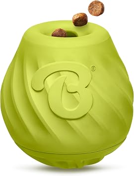 Benebone Pawbler - Natural Rubber Interactive Enrichment Treat and Kibble Dispensing Dog Toy Great for Boredom - Medium/Large
