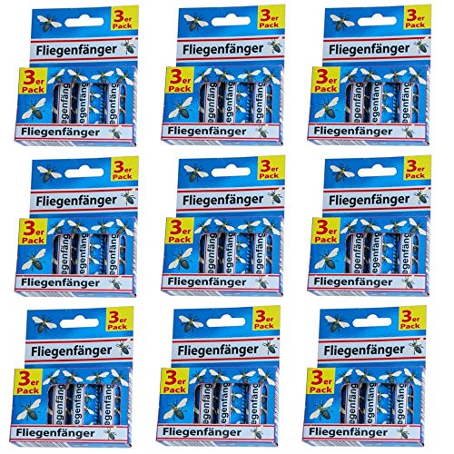 Preisvergleich Produktbild 3 - 90 Stück Fliegenfänger Fliegen Fänger Fliegenfalle Leimfalle Fliegen Falle Leimrollen Insektenfalle (30 Stück)