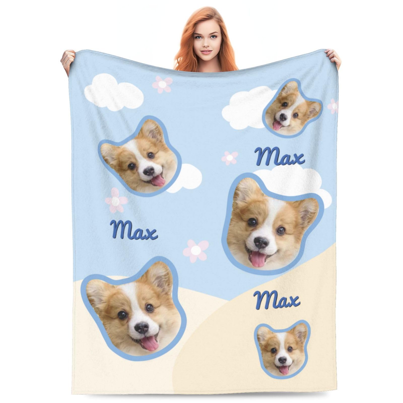 Custom Pet Blankets Custom Pet Photo Blanket - Personalized Dog ...
