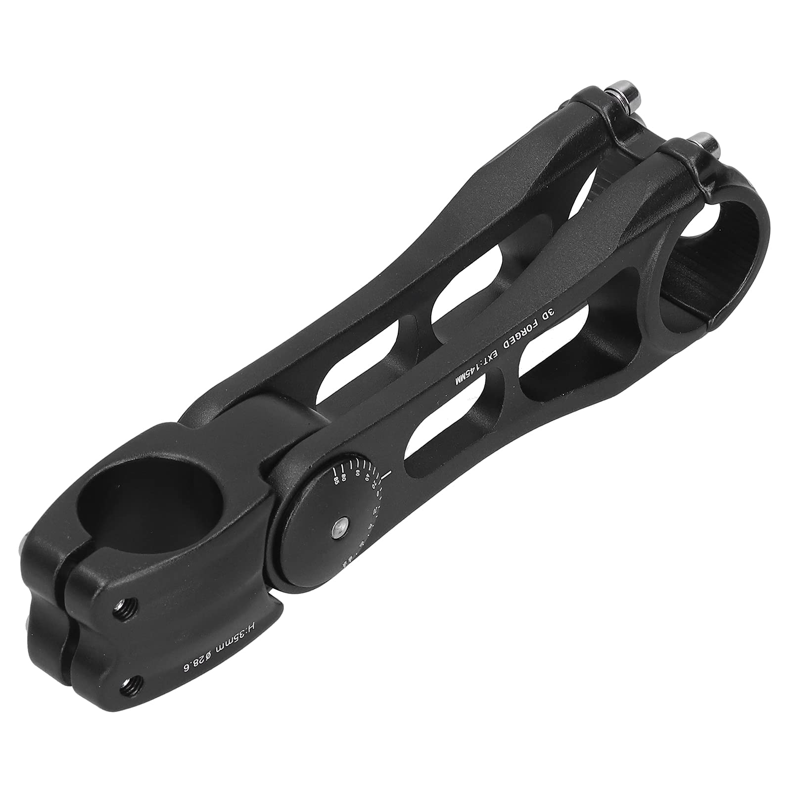 Rower górski aluminiowy trzon aluminiowy regulowany kąt kątowy kąt o wysokiej wytrzymałości czarny 31,8x145 mm