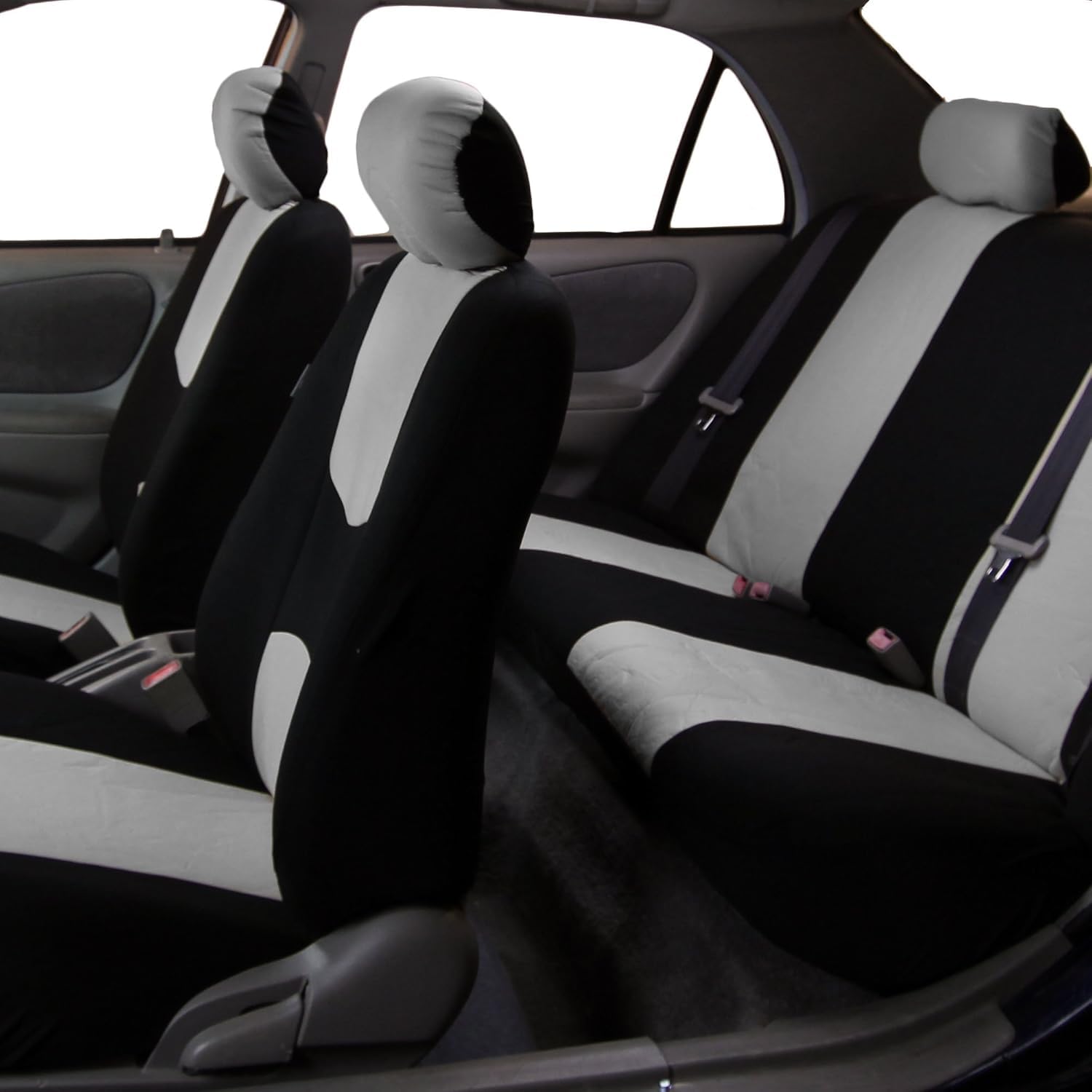 Coche Fundas Asientos para Mercedes Benz Viano W639 Viano Marco Polo, Tela Delanteros y Traseros Juegos De Cubreasientos Protección Protectores Accesorios,Grey