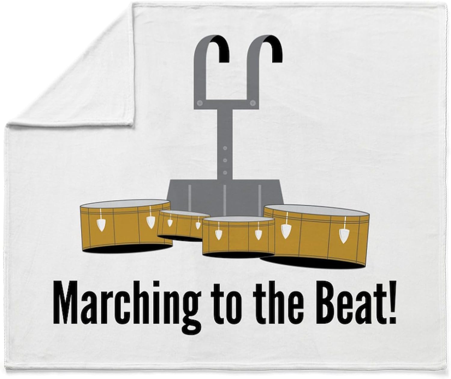 CafePress Marching Beat Throw Blanket Super Soft Fleece Plush Throw Blanket, 60"x50"
