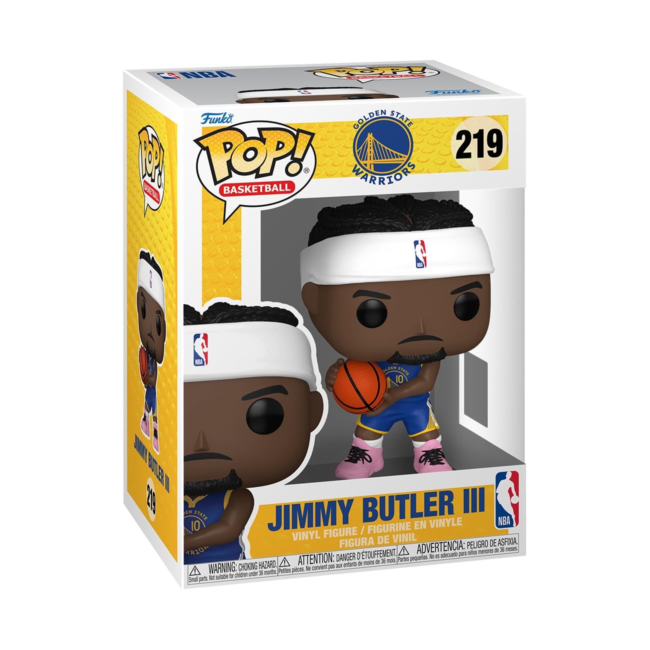 Funko Pop! NBA: Warriors, Jimmy Butler III, NBA Players, Collectable Vinyl Figure, Gift Idea, Official Merchandise