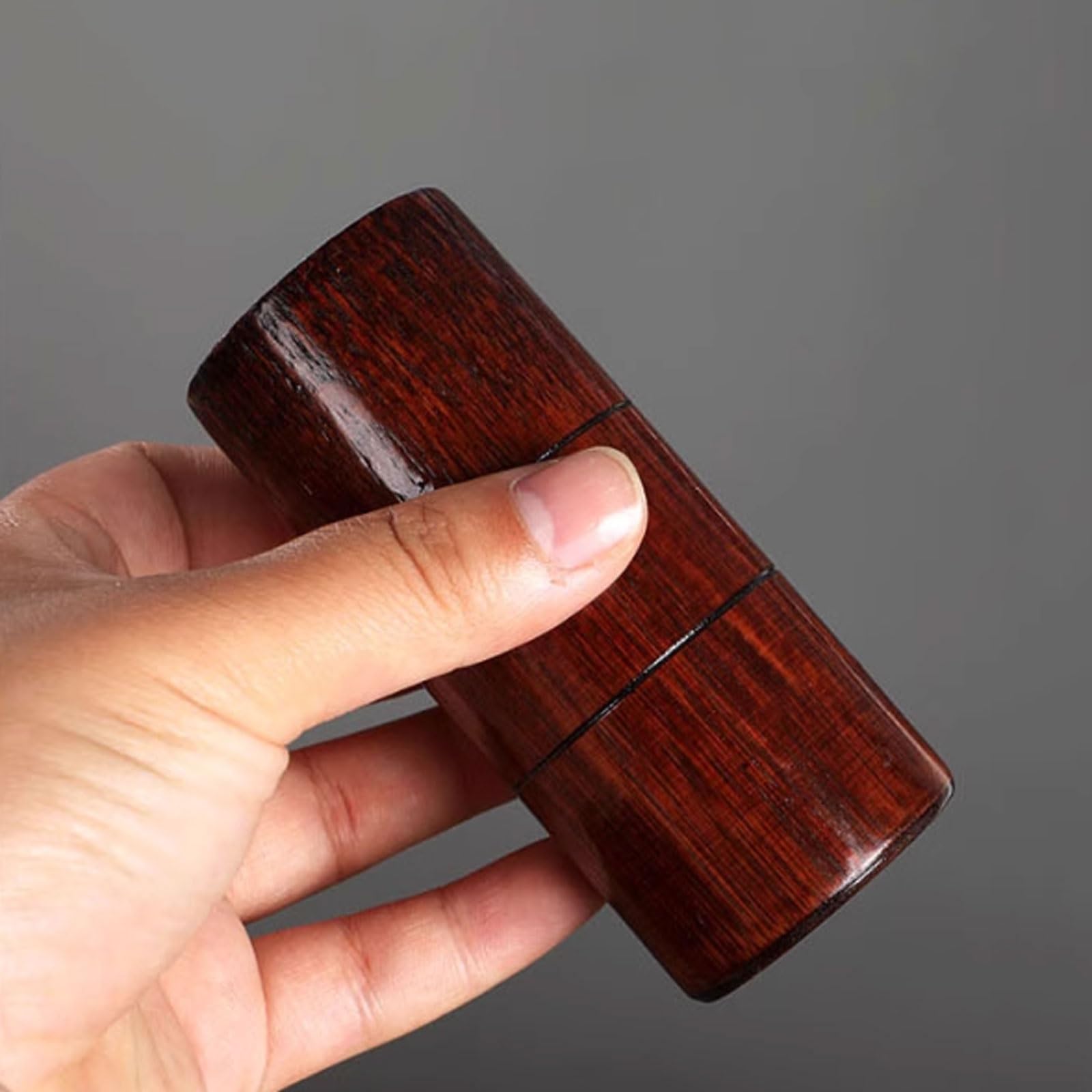 Set di coppette in bambù carbonizzato da 5 pezzi, kit for terapia di coppettazione con fuoco e barattoli in bambù naturale, strumenti di disintossicazione di qualità spa(3.5-4.5cm)