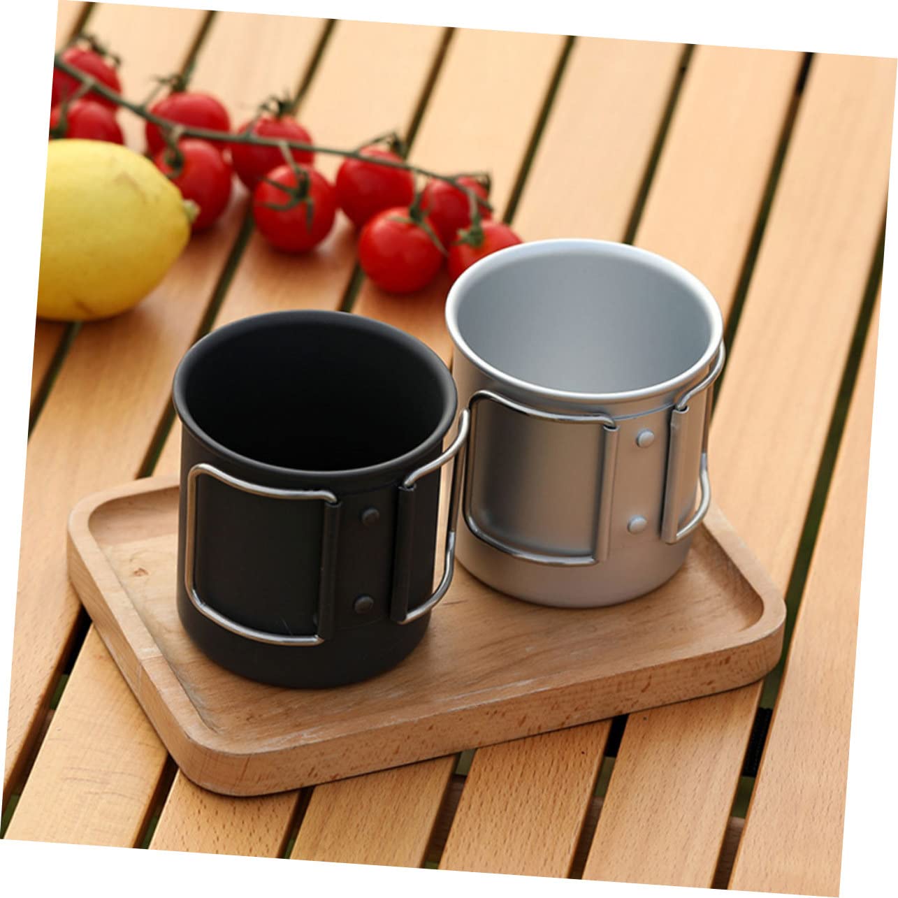 Yardwe 4pezzi Tazza Da Campeggio Portatile Per Bevande Calde e Fredde Bicchiere Per Attività Outdoor Per Picnic e Viaggi