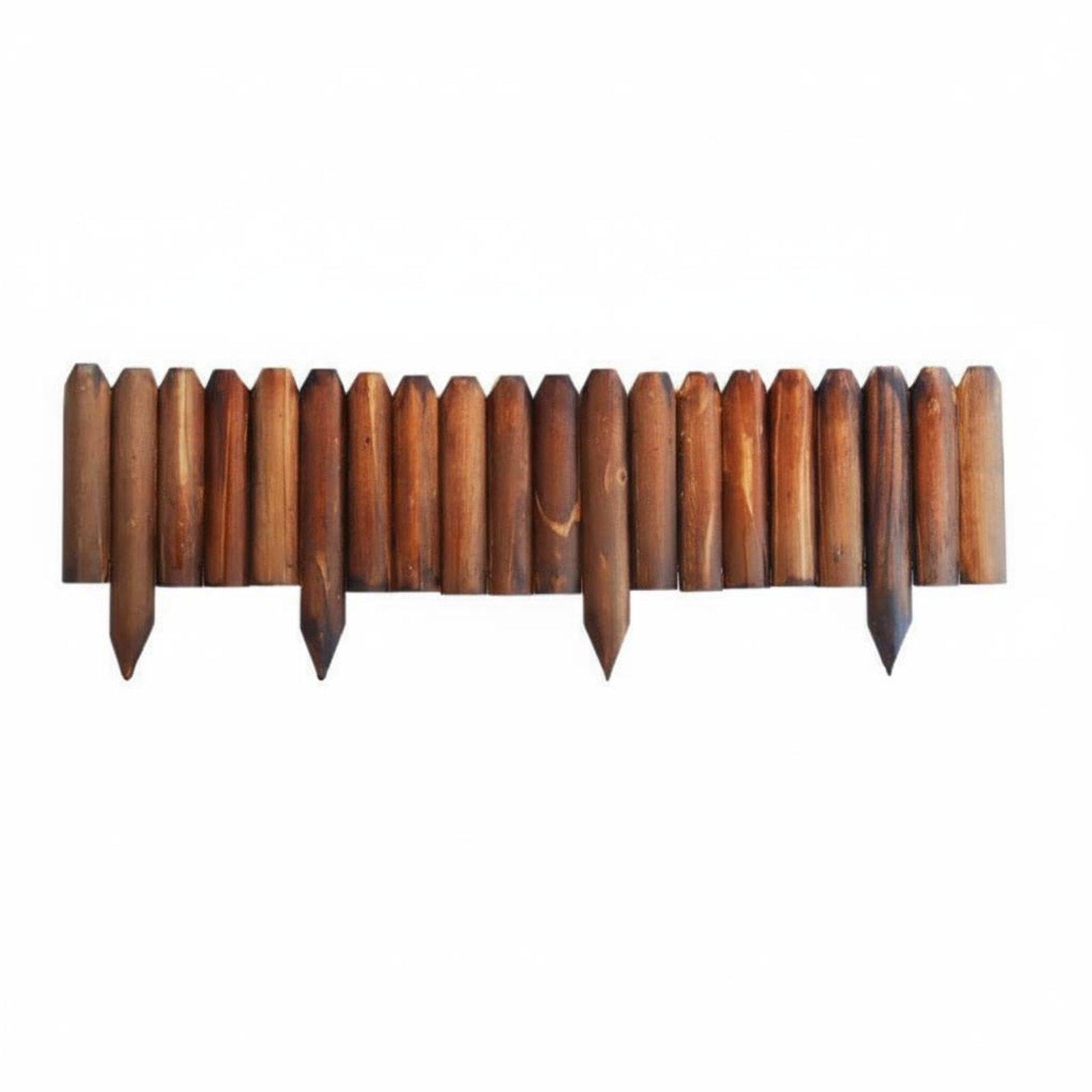 Wooden Lumber Bloom Bed Fence Soil Retaining Flexible Garden Border Fence Weather-Resistant Decorative Landscape Border for Gardeners, Backyard Insert F-t 35 * 120-image-5