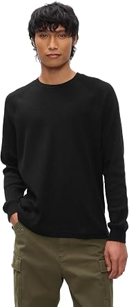 Gap Mens Long Sleeve Waffle Crewneck Tee T-Shirt